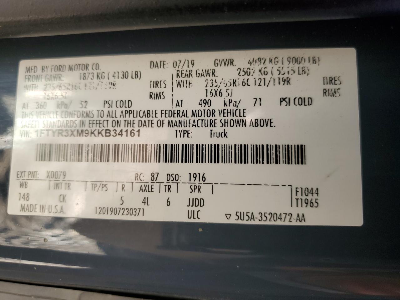 Ford Transit T-250 Image 5