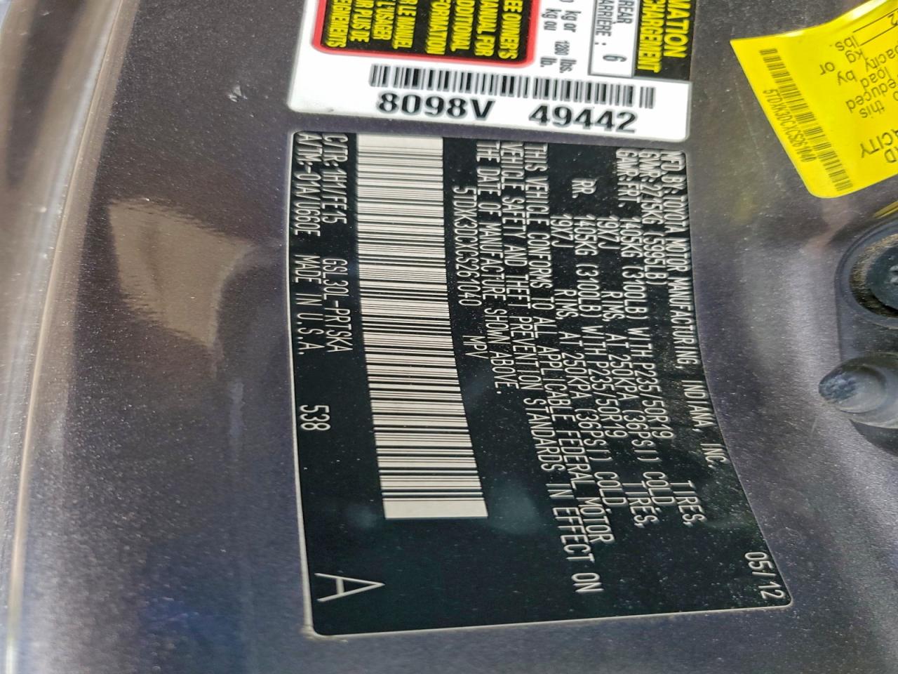 Toyota Sienna Sport Image 5